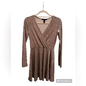 velvet cut out dress, purple/pink